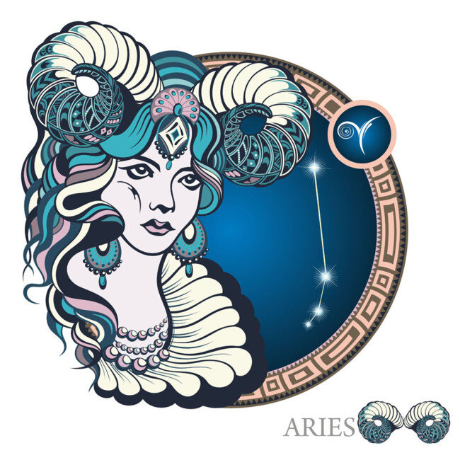 星座图标 星座标签 金牛座 金牛女神 图标设计 矢量