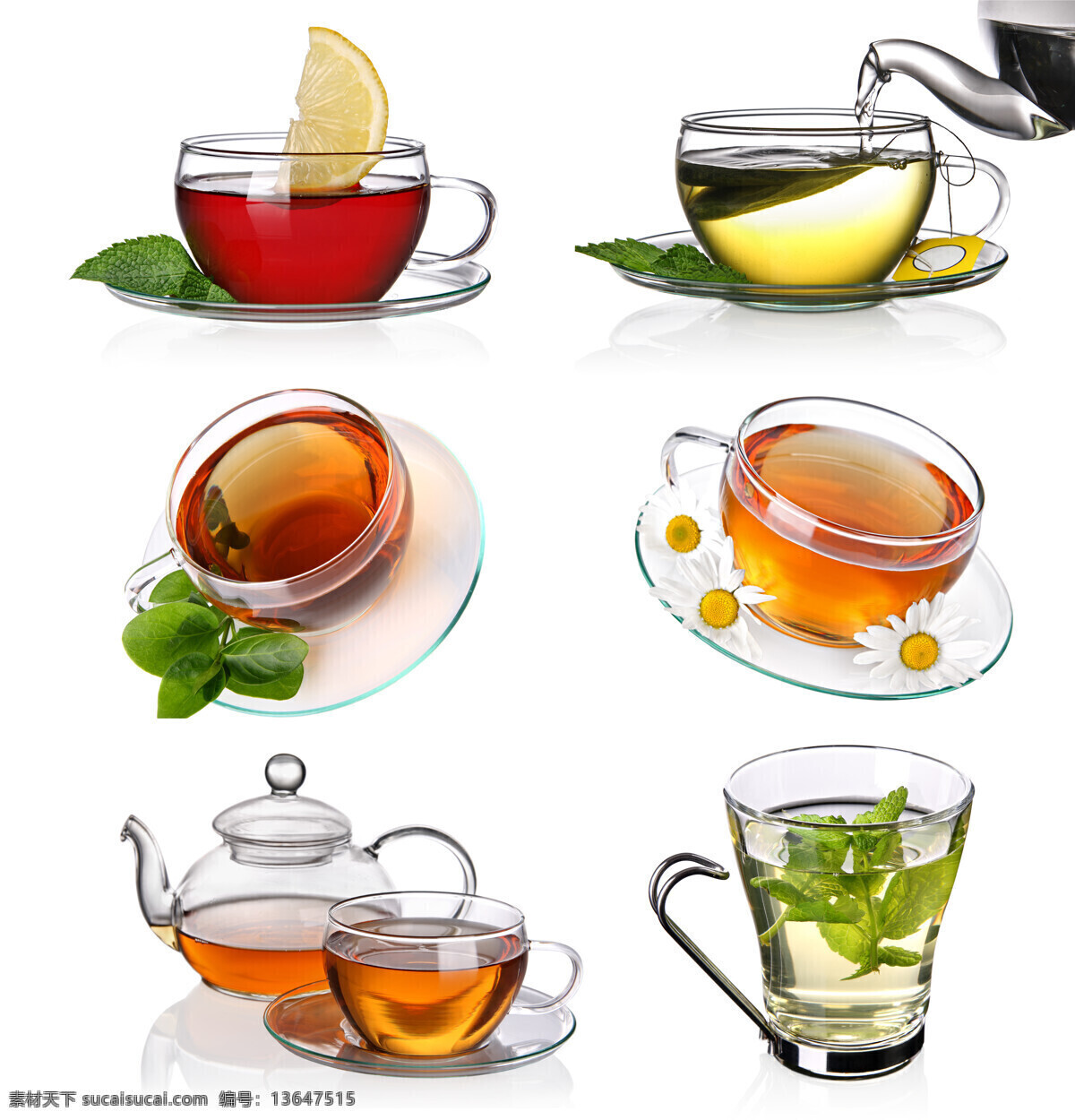 玻璃 茶具 泡茶 茶 茶叶 沏茶 绿茶 杯子 茶杯 玻璃茶杯 茶壶 玻璃茶壶 倒茶 绿叶 茶道 茶文化 花 花朵 柠檬片 高清图片 茶道图片 餐饮美食