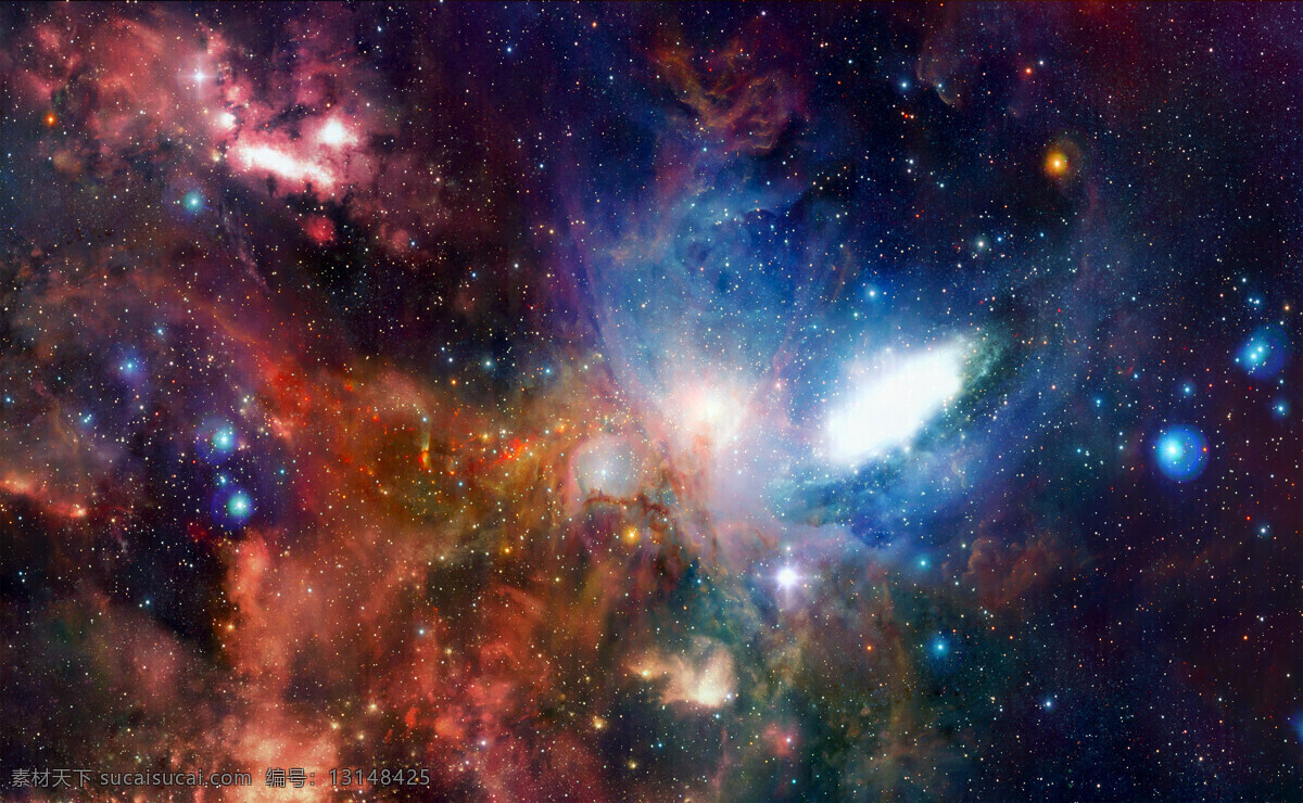 黑色 多彩 宇宙 唯美 星空 背景 太空