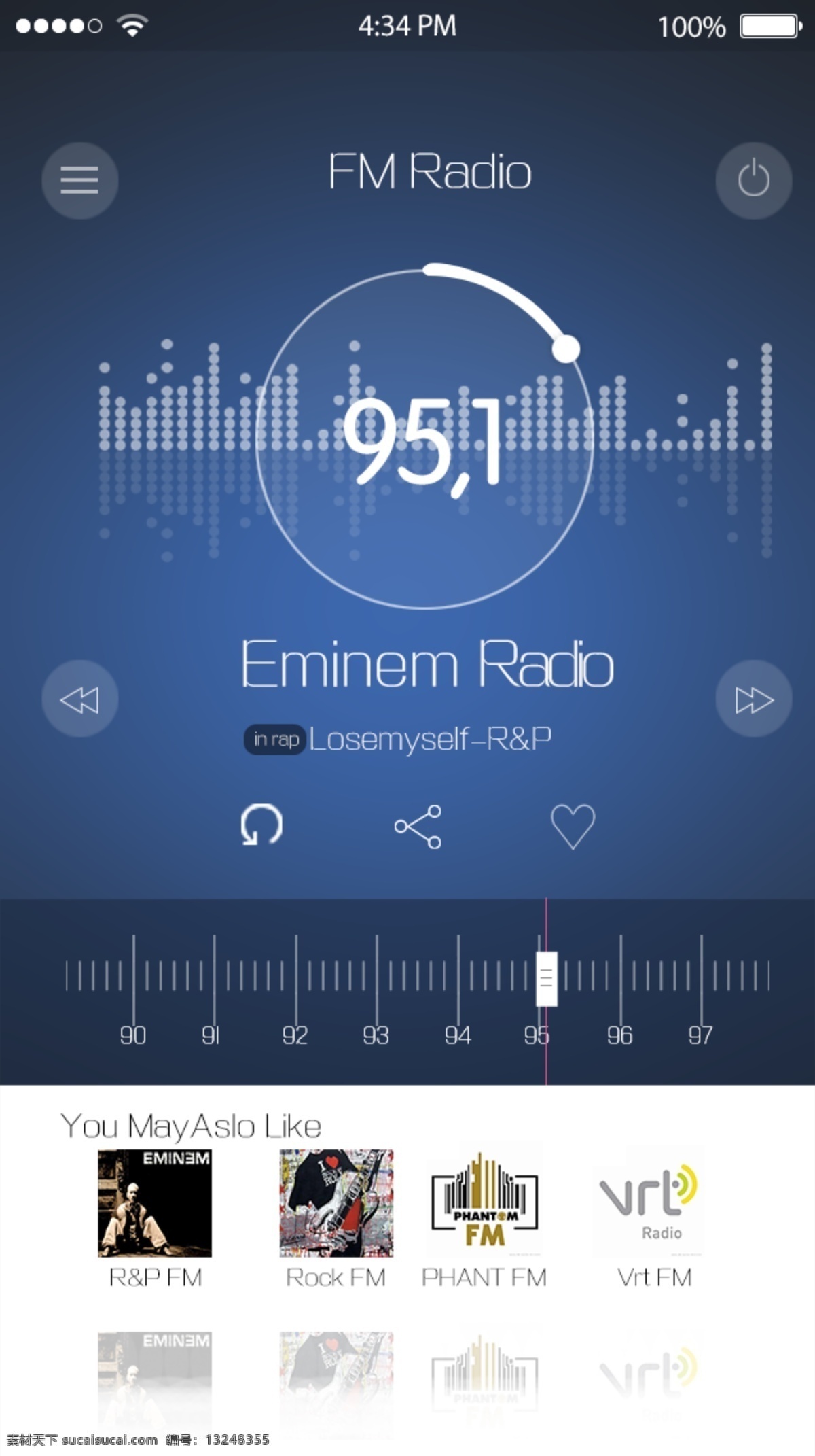 ui 播放器 界面设计 fmradio 原创设计 其他原创设计