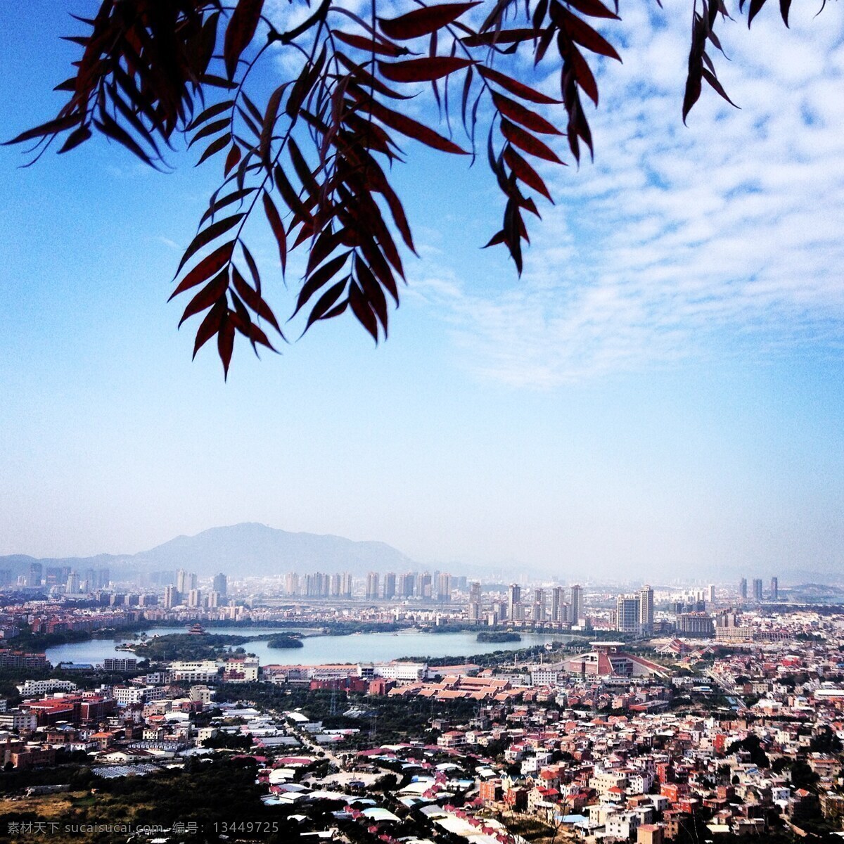 远眺泉州市区 泉州 清源山 古建筑 少林 南建筑 西湖 瑞像岩 手机摄影 自然景观 自然风景 黑色