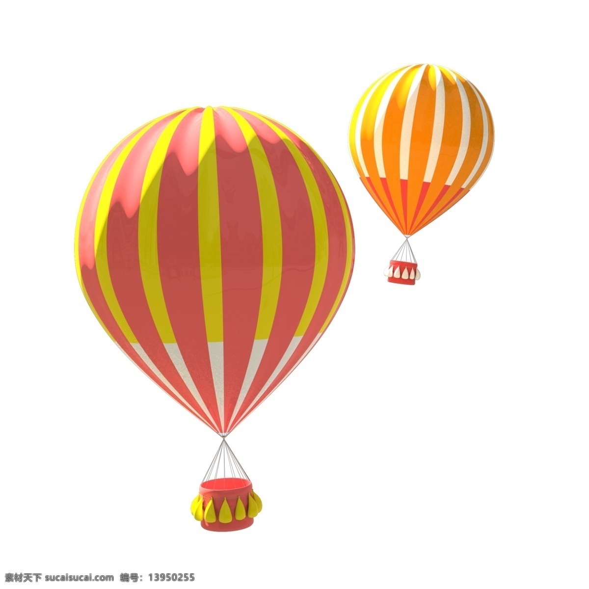 3d 卡通 糖果 色 热气球 立体 c4d 电商 糖果色 糖果色热气球 卡通热气球 粉色 橙色 粉色热气球
