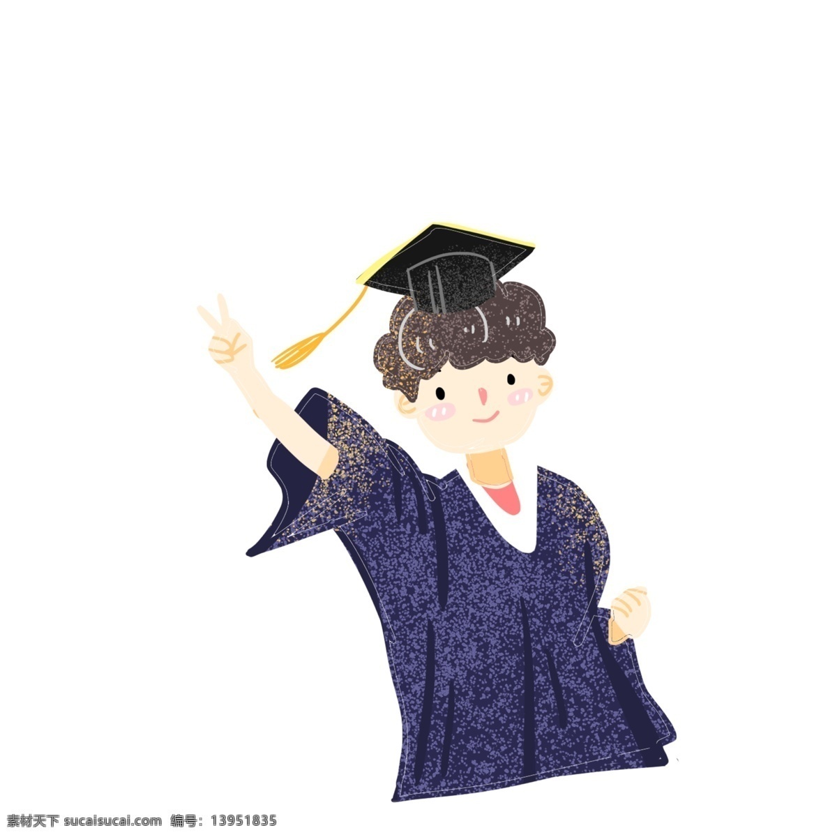卡通 挥手 男 学生 免 扣 图 毕业 挥手的男学生 毕业了 男学生免扣图 带着 学士帽