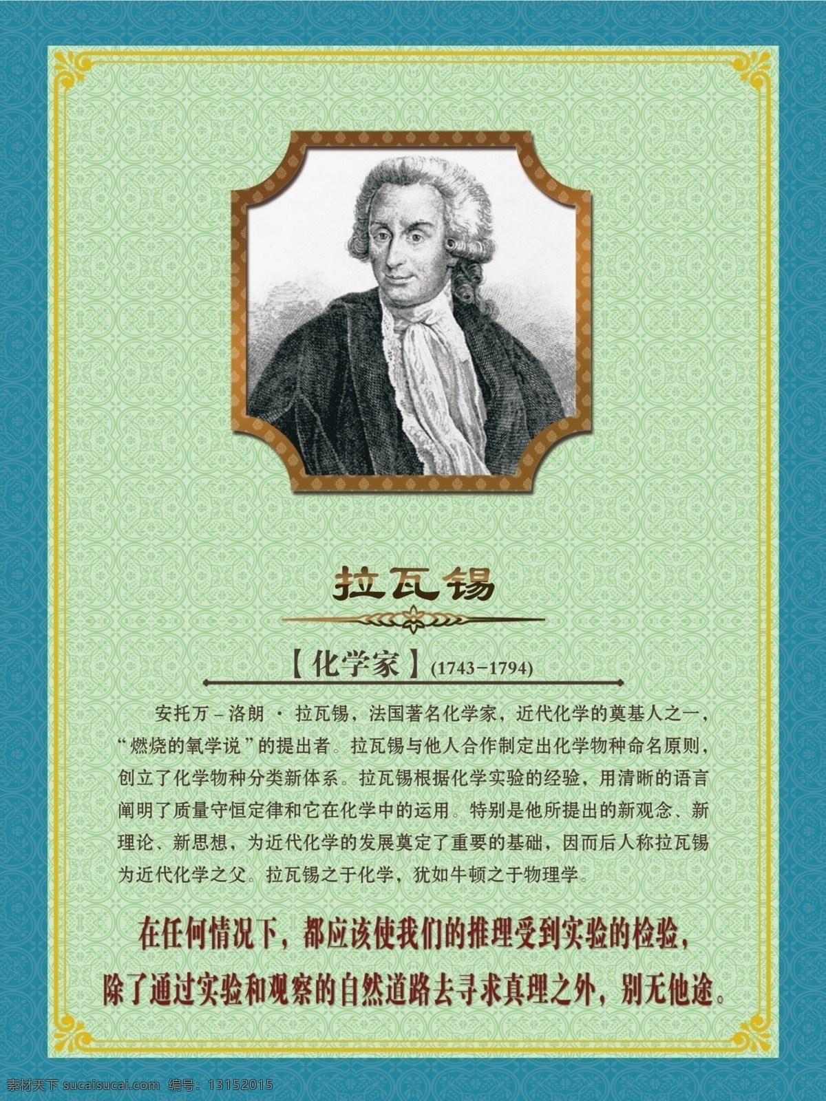 化学家 展板 历史 名言 人物 分层