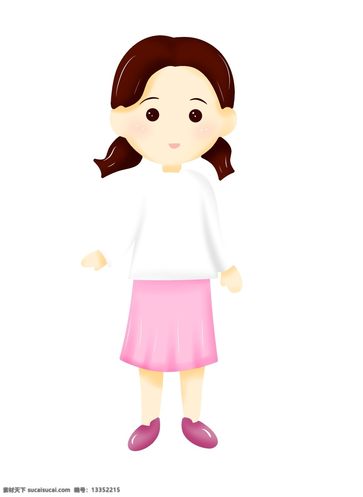 可爱女孩 小女生 小人