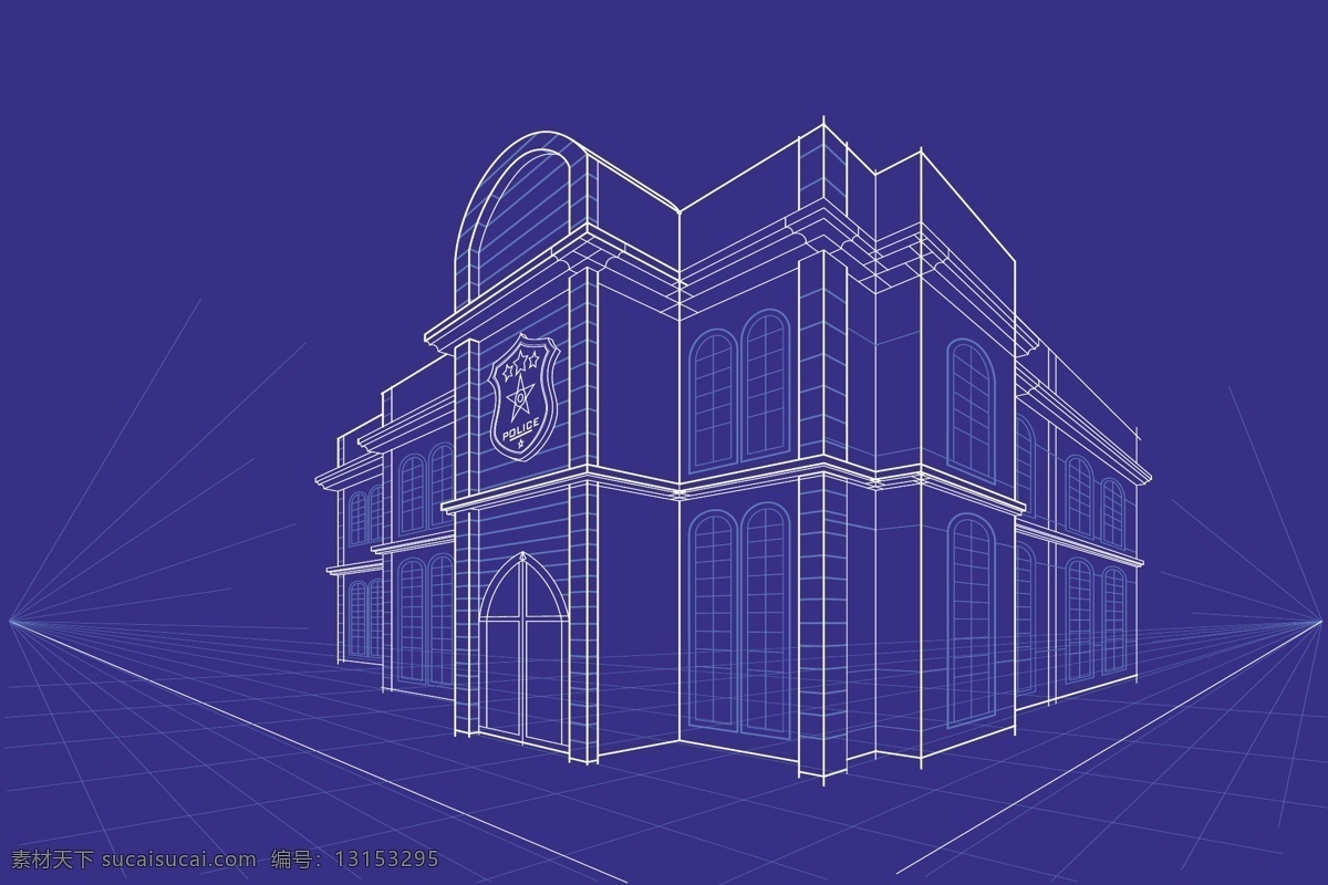 时尚 线性 房子 模型 矢量 建筑模型 建筑设计 建筑物 手稿 线条 建筑蓝色背景 底纹背景 底纹边框 矢量素材