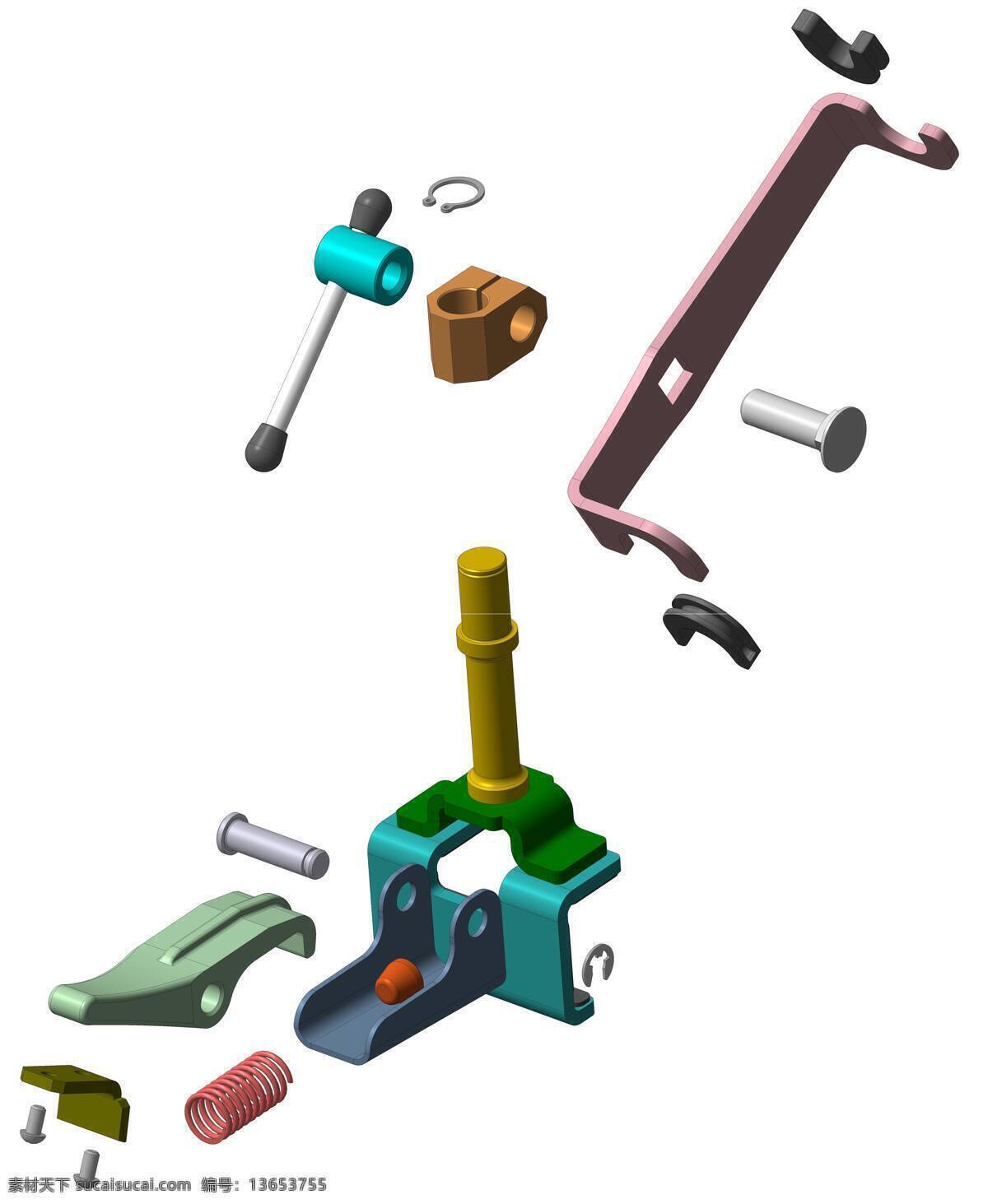 杆架 rodholder m3d 白色