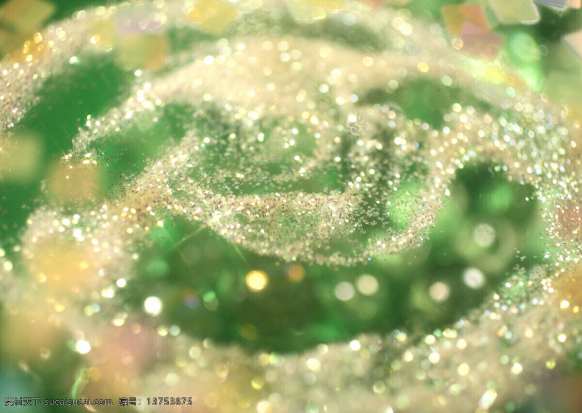 梦幻 水晶 发光 背景 绿色 绿色背景 背景图片