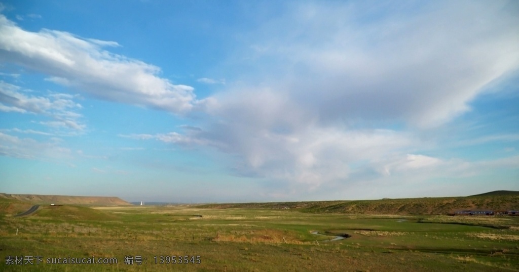 故乡的云 蓝天 白云 绿草 草原 河流 生态 环境 环保 清晨 夏天 风景 风光 大自然 内蒙古 和谐自然 高清 多媒体 实拍视频 自然风光 mpg