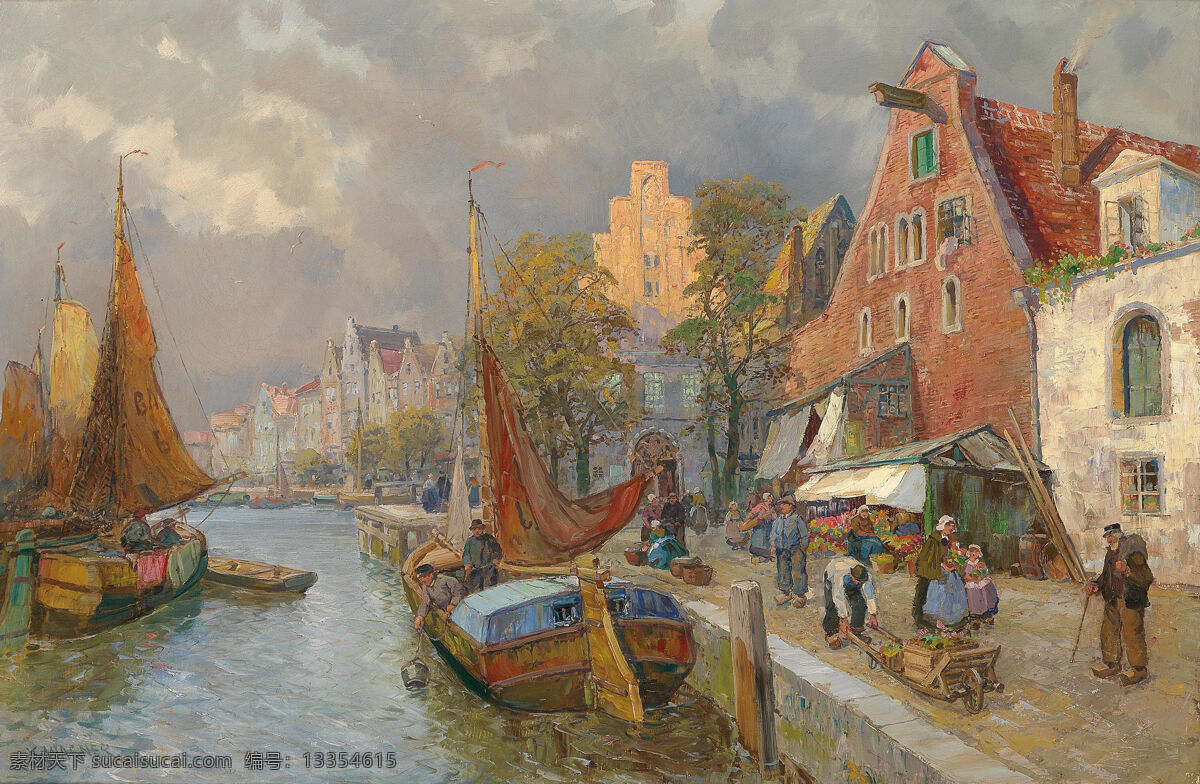 欧洲风景油画 油画 约翰治安 斯特拉福德 欧洲油画 珍藏 壁画 精品 装饰画 美术 名画 艺术品 欧式绘画 绘画书法 文化艺术 风景油画