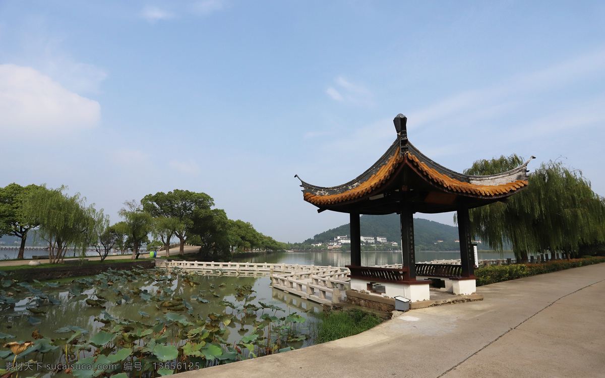 馨谷亭 电脑壁纸 浙江 海盐 南北湖 亭子 建筑园林 建筑摄影