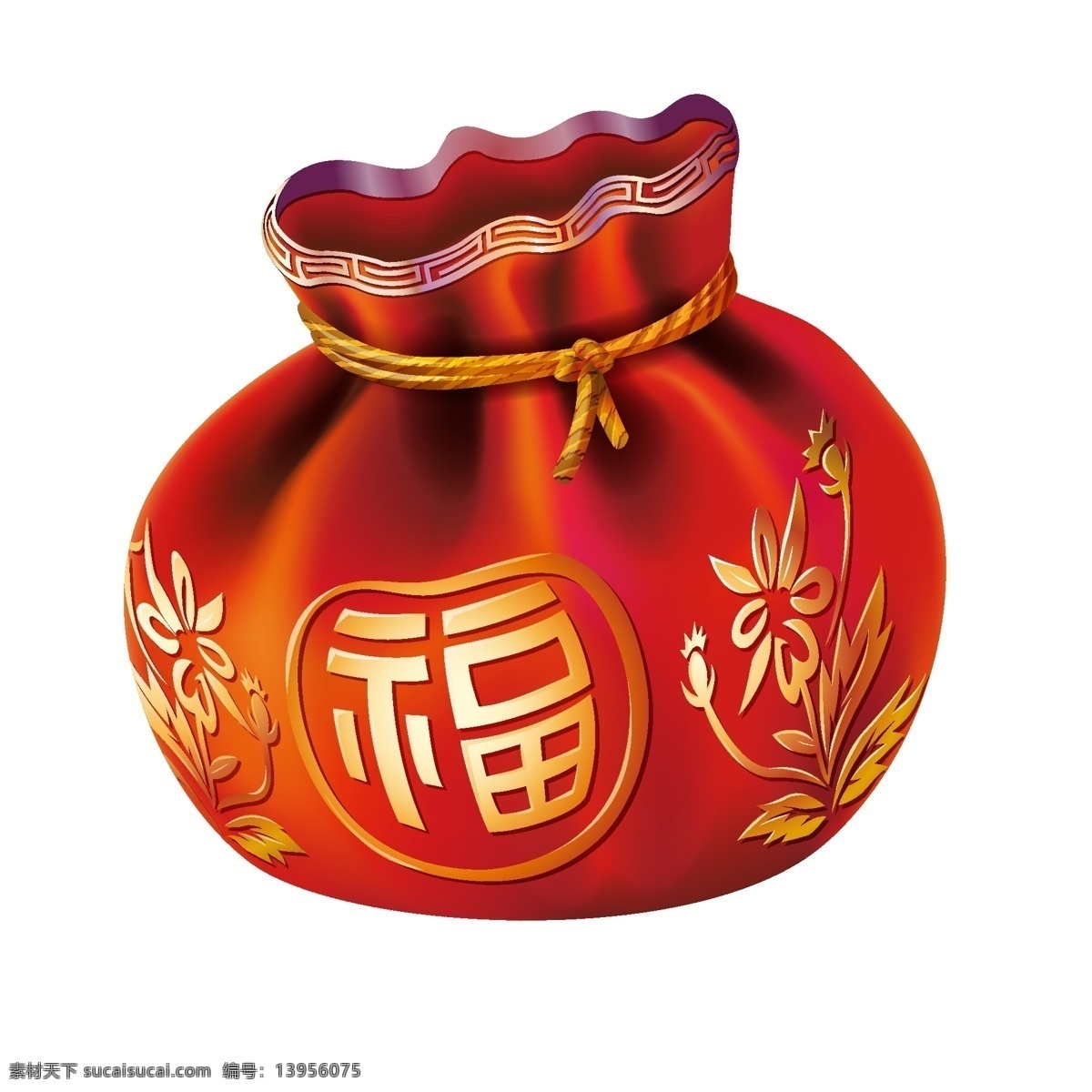 立体 红色 福 袋 福袋 新年 春节 传统节日 生活用品 生活百科