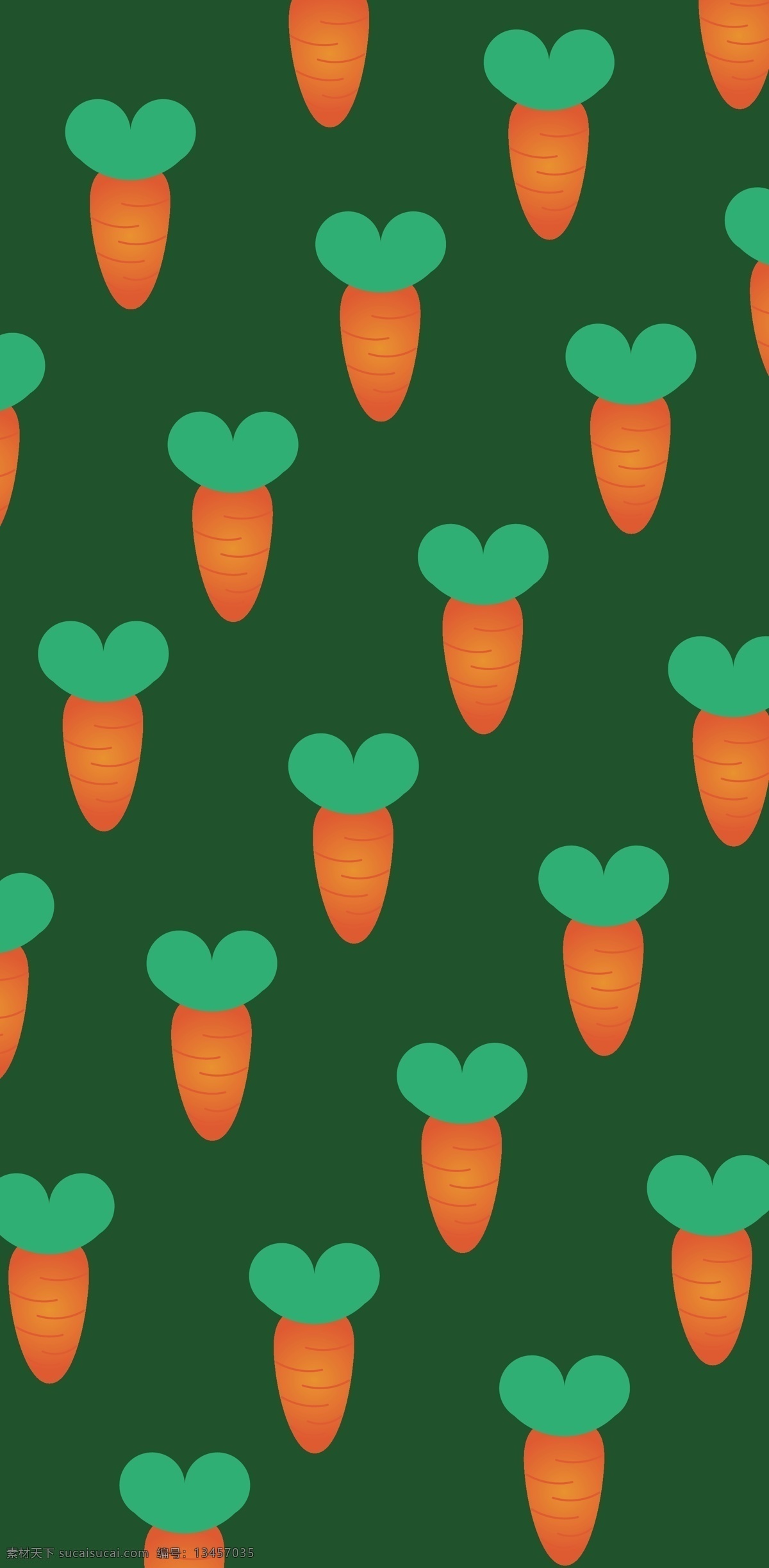 原创 绿色 胡萝卜 手机壳 绿 可爱 卡通胡萝卜 儿童包装 电子机械包装