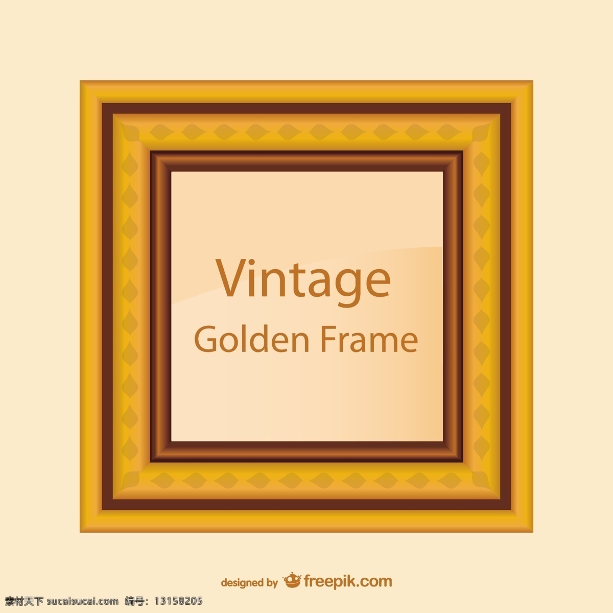 老式的金框 复古 框架 木材 黄金 模板 布局 装饰 经典 插图 木 金框 木框 白色