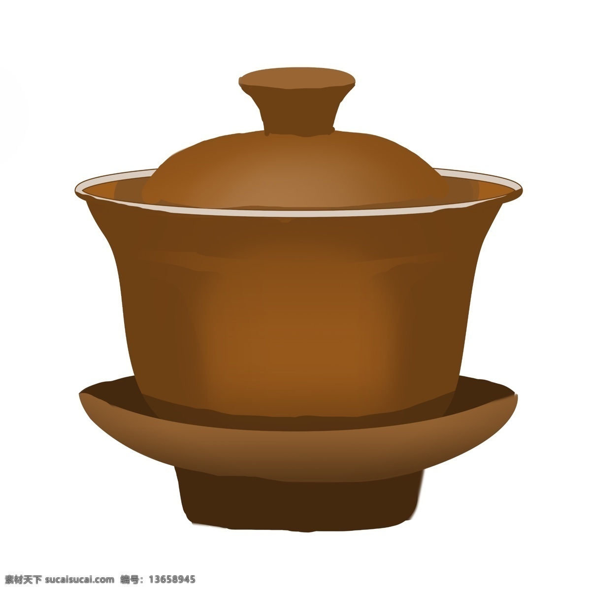 中国 风 陶瓷 茶盅 插图 陶瓷茶盅 一个陶瓷茶具 茶壶 中国风茶具 茶具 品茶喝茶