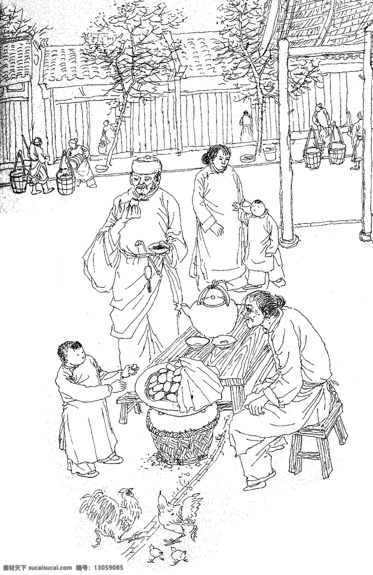传统人物 人物 传统 交易 美食 传统文化 文化艺术