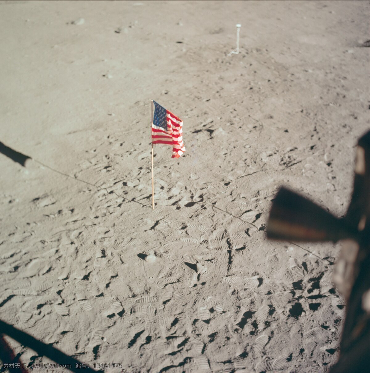现代科技 阿波罗 号 apollo 美国国家航空航天局 nasa 1969 年 月 日 登月 月球 上 美国 国旗 psd源文件