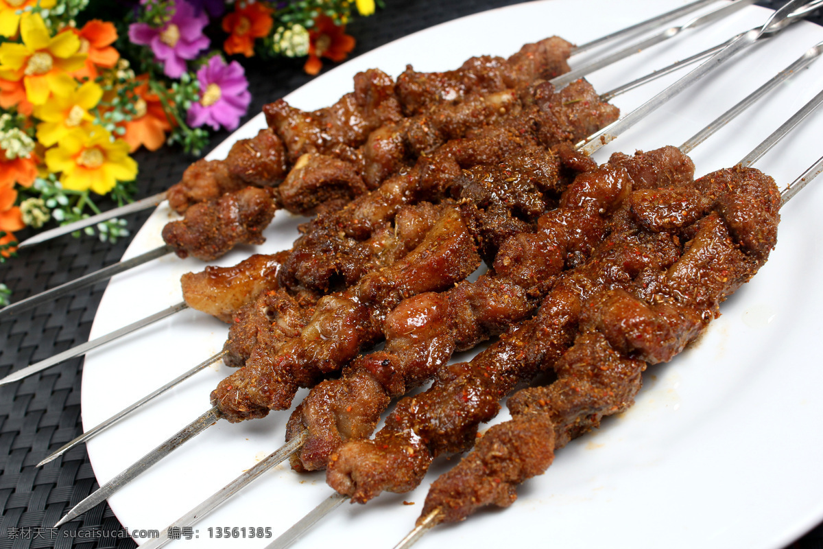 羊肉串 羊肉 串 烤串 孜然羊肉 美食 传统美食 餐饮美食