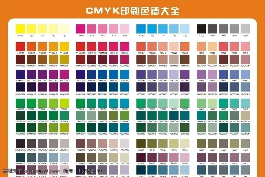 cmyk色谱 色谱 印刷色谱 四色机色谱 色谱大全 矢量素材 其他矢量 矢量