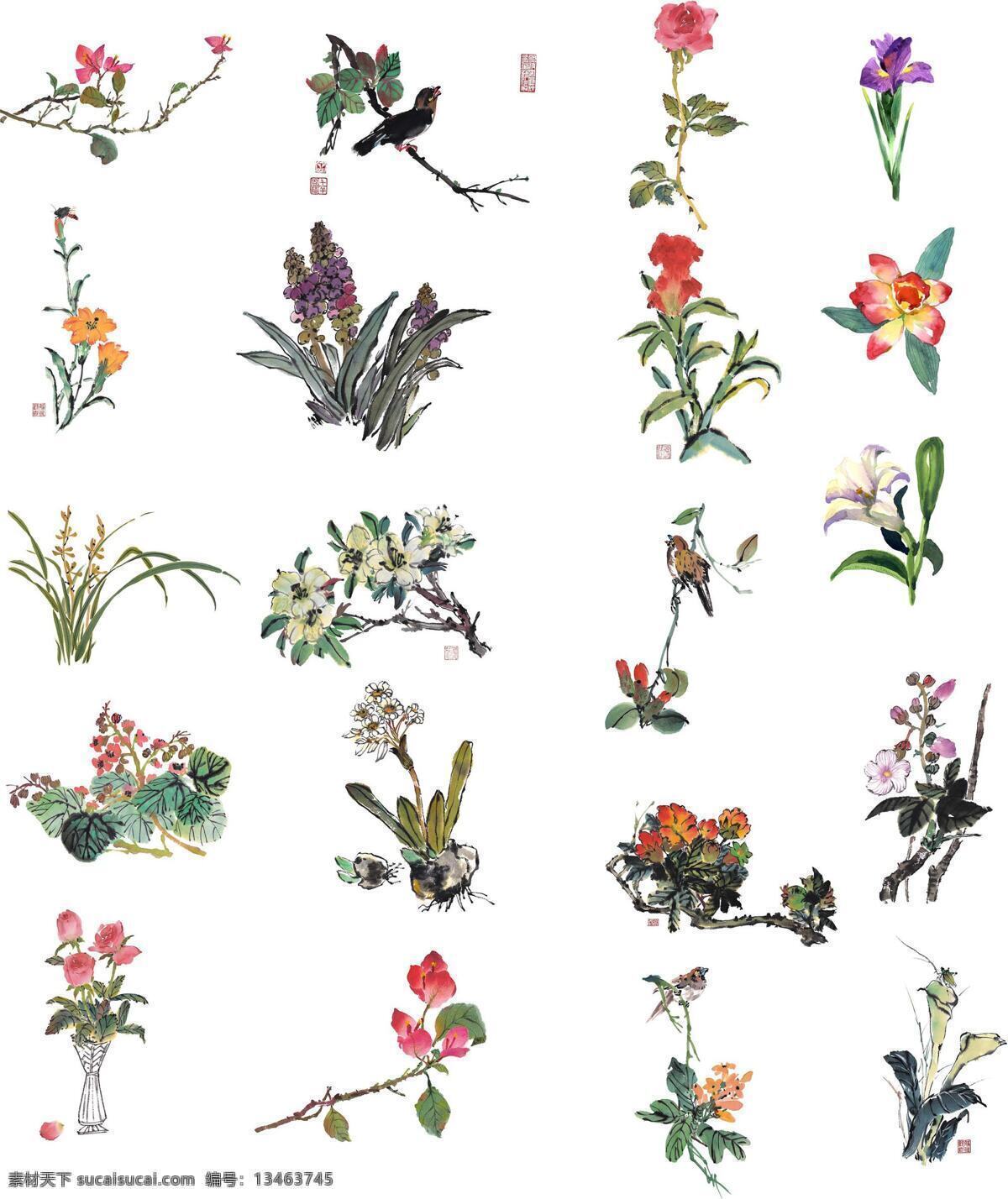花朵水彩画 国画 画 中国画 花 水墨画 水彩画 另类国画 花朵 各种花草 花鸟画 简洁花朵 绘画书法 文化艺术 水粉画 花草 花草局部 生物世界
