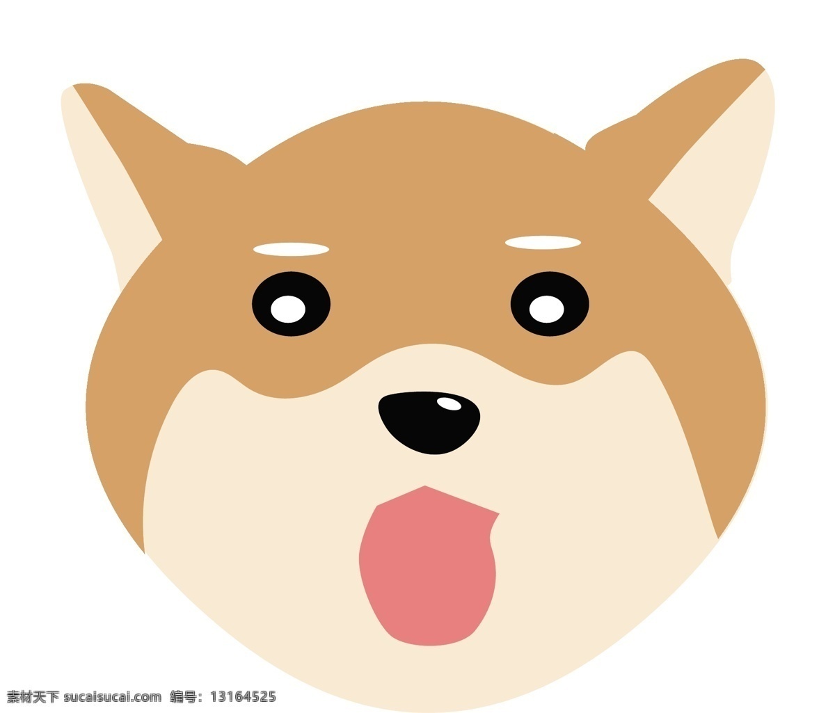 可爱 动物 柴 犬 狗 卡通 矢量 元素 柴犬 狗狗