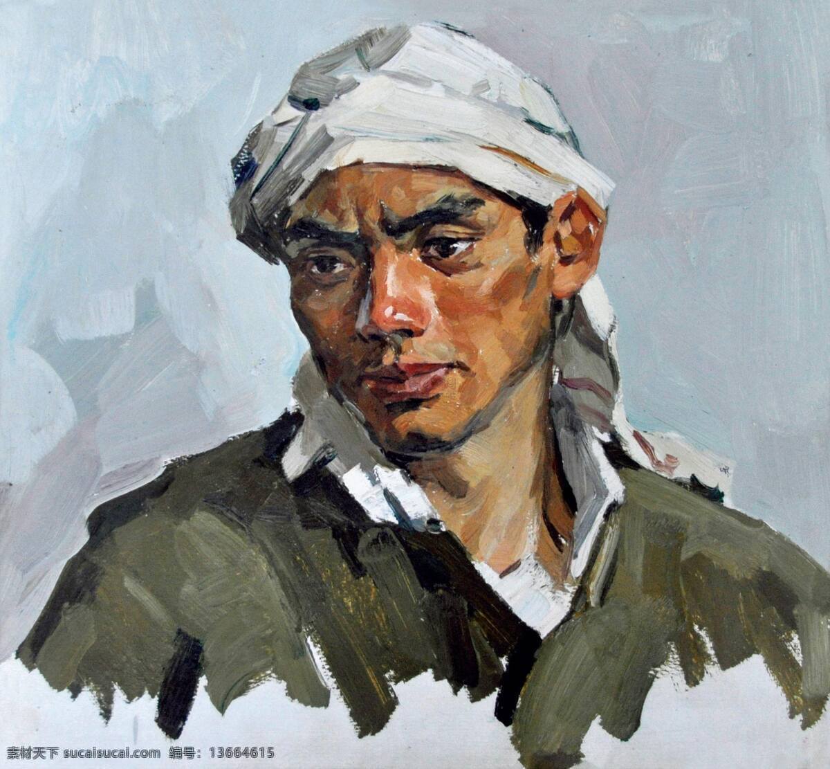 男人 头像 农民 西洋画 布面油画 人物肖像画 朴实 全山石作品 工艺美术 平面广告 装饰设计 装饰素材 室内装饰用图