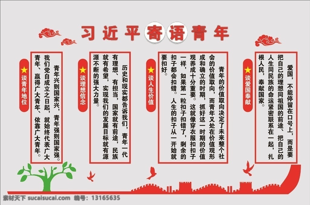 寄语青年 寄语 青年 青年之家 评语进人 背景 红色文化