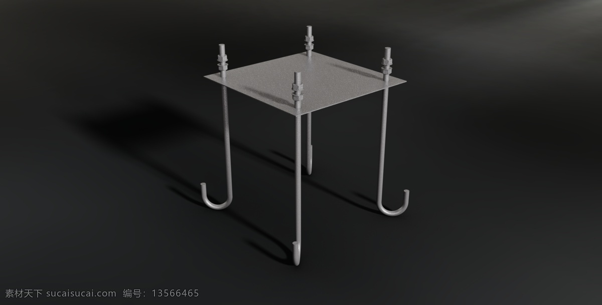 锚板免费下载 2013 仓库 钢 锚 施工 展示 autocad 板 螺栓 jeroen vanloffelt 3d模型素材 建筑模型