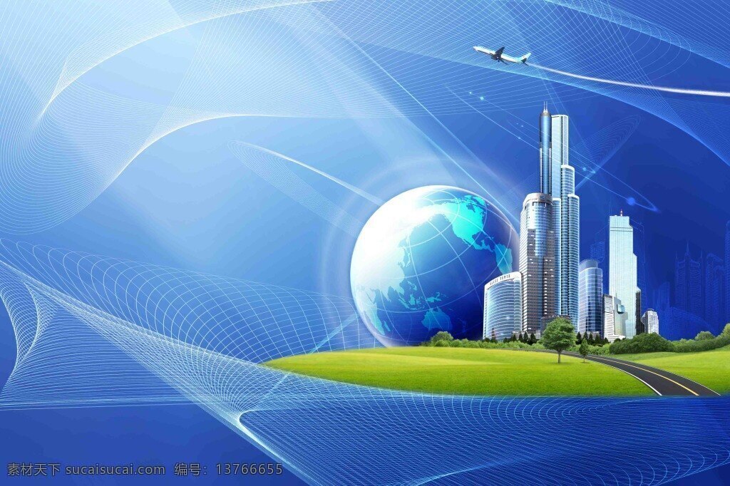 藍 白 光影 線 條 動 感 科技 背景 動感 線條 多變化 綠地 地球 投資 電子 精美背景素材 蓝色