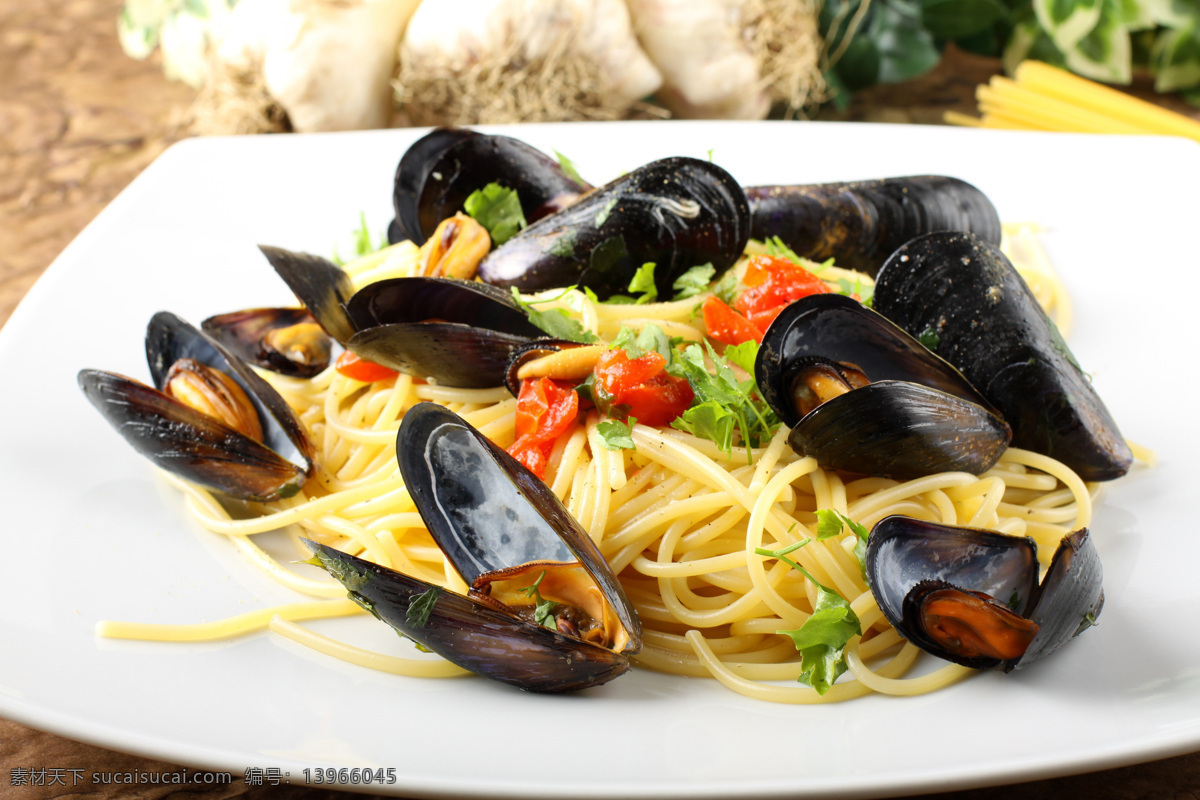 美味 蛤蜊 意 意面 食物 美食 食材 美食图片 餐饮美食