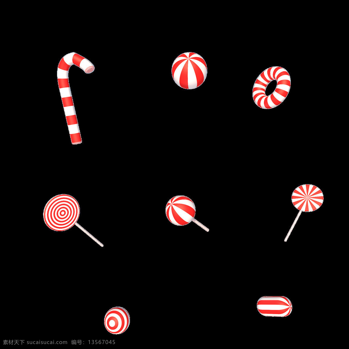 3d 粉色 糖果 c4d 圣诞 棒棒糖 创意 装饰 粉色糖果 圣诞糖果 圣诞装饰 c4d糖果