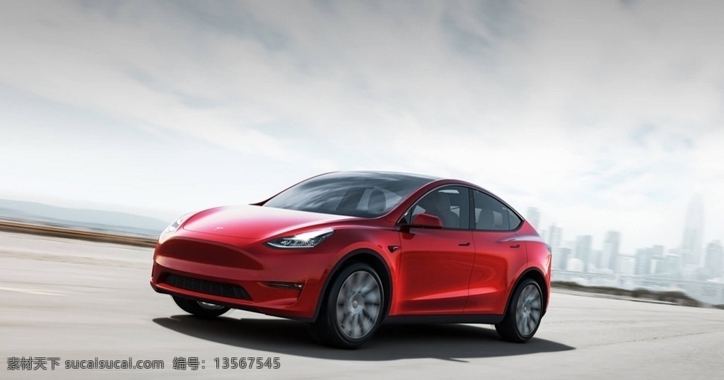 特斯拉 model y 汽车 现代 轿车 车 汽车轿车 现代科技 交通工具