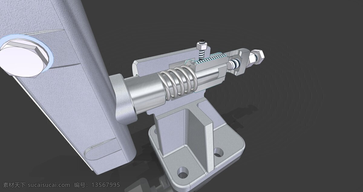 电梯 导轨 3d模型素材 电器模型