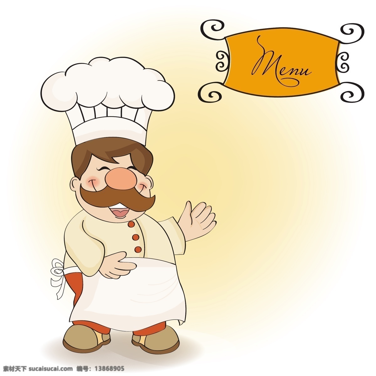 厨师微笑 食物 菜单 餐厅 男士 厨房 厨师 卡通 活动 烹饪 晚餐 午餐 帽子 食谱 笑声 面包师 自助餐 用餐者