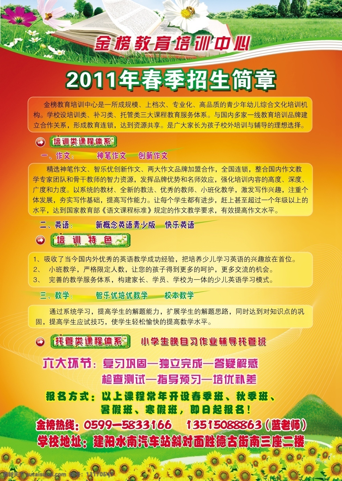 分层 背景 草地 底板 花朵 模板 书 树 学校 招生简章 模板下载 学校招生简章 向日葵 源文件 展板 学校展板设计