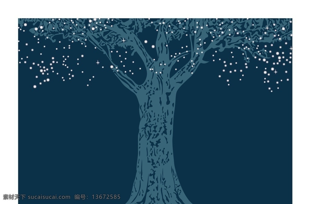 发光 树 矢量图 发光树 会发光的树 植物 树木 印刷 ai矢量图 原创共享