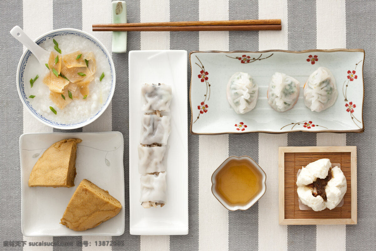小吃 米粥 包子 水晶包 豆沙包 美食 中式 传统美食 餐饮美食