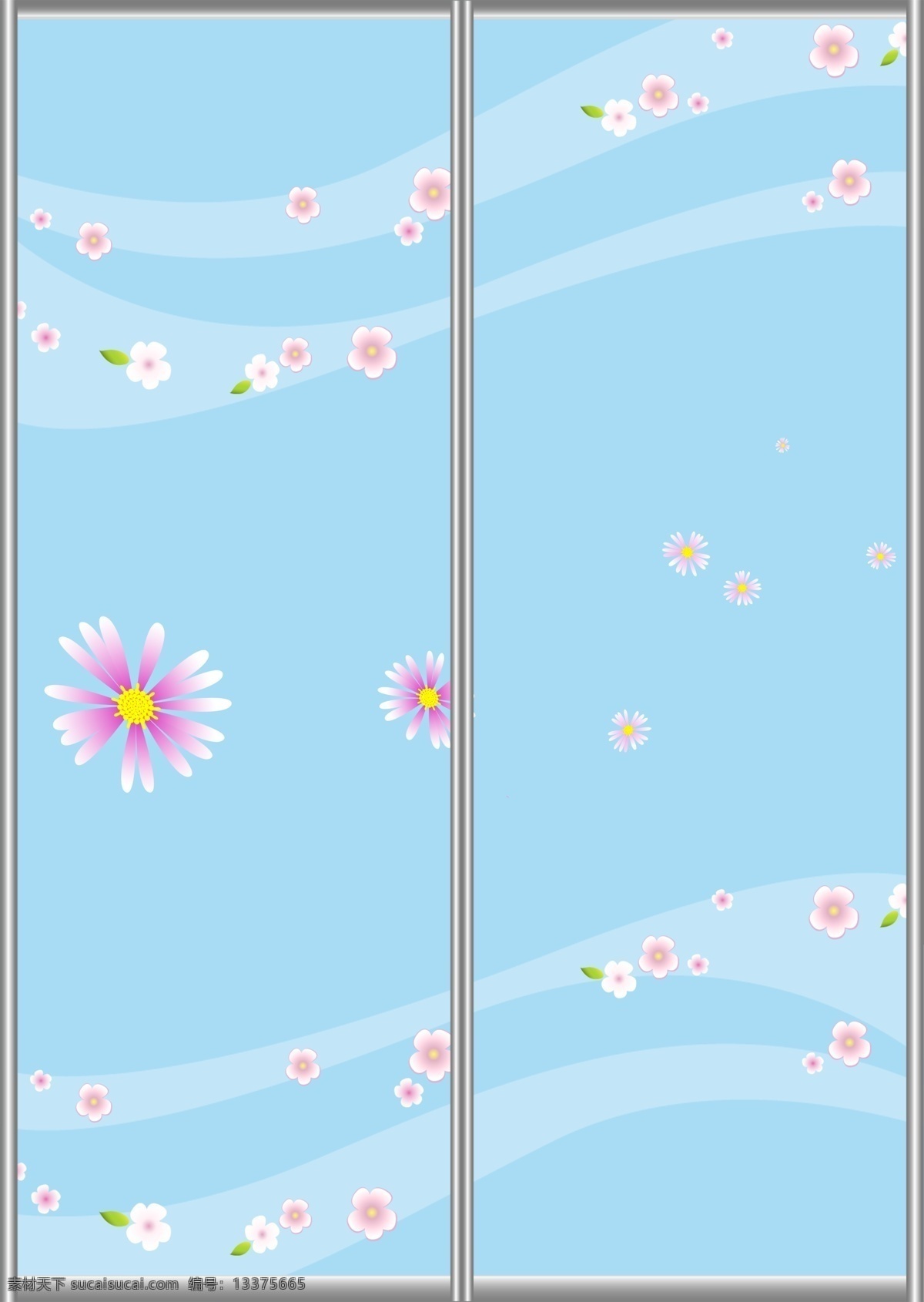 移门 背景 广告设计模板 花瓣 花朵 菊花 移门图案 移门源文件 源文件 家居装饰素材