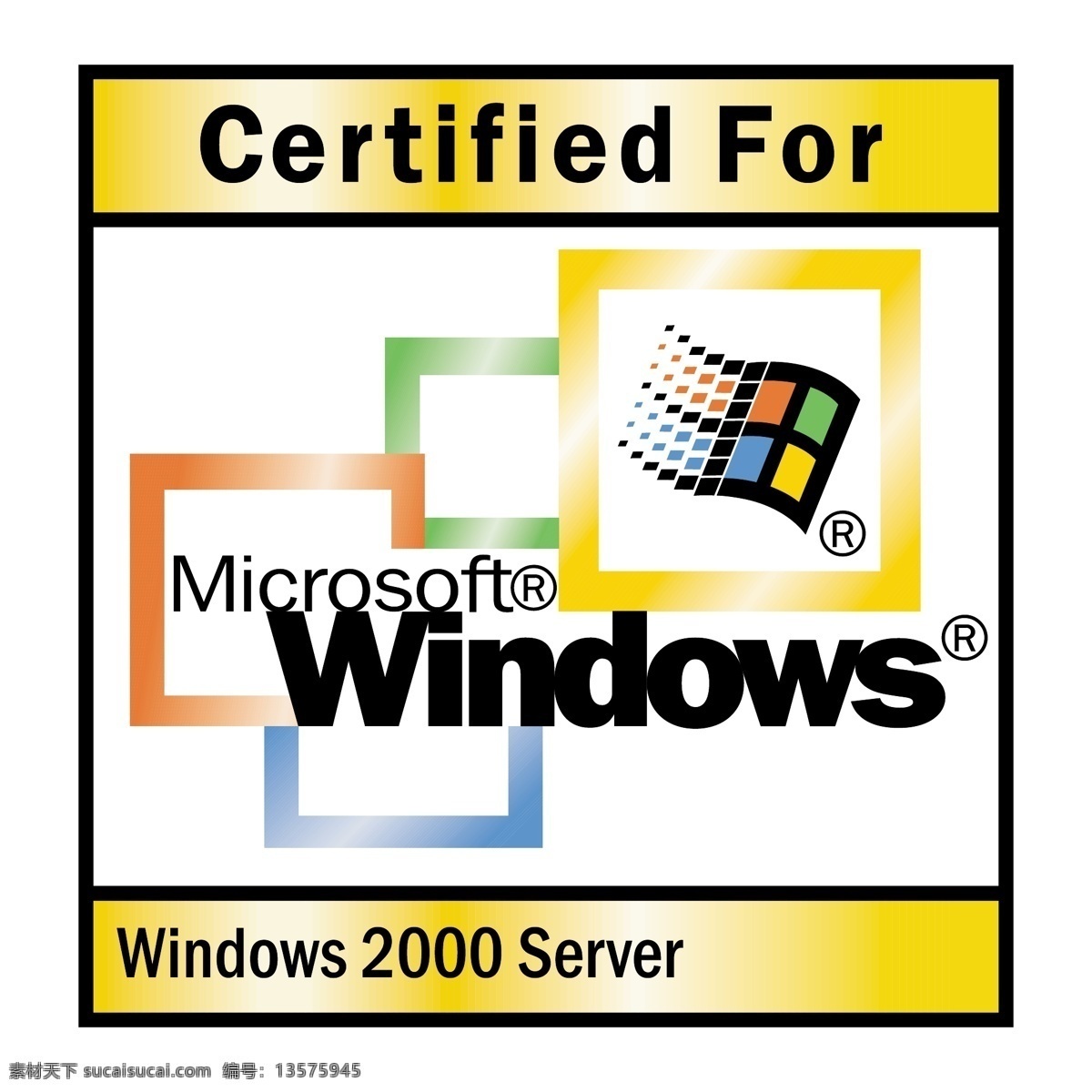 2000 服务器 微软 windows 免费 server 标志 标识 psd源文件 logo设计