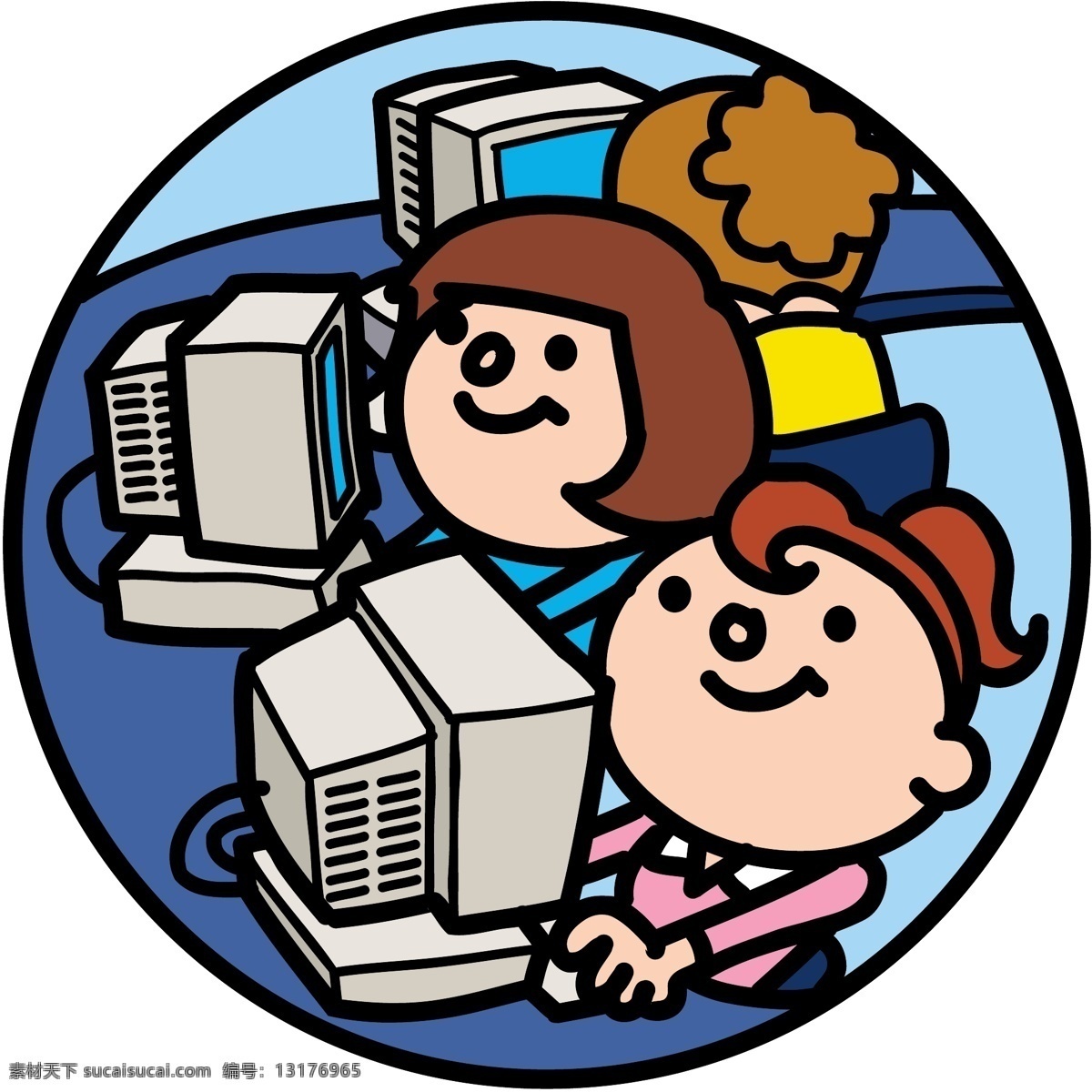 插画 电脑 互联网 漫画 其他矢量 商业金融漫画 矢量插画 矢量漫画 矢量素材 上班族 上网 矢量 模板下载 网络 矢量图 商业金融插画 矢量图库 插画集