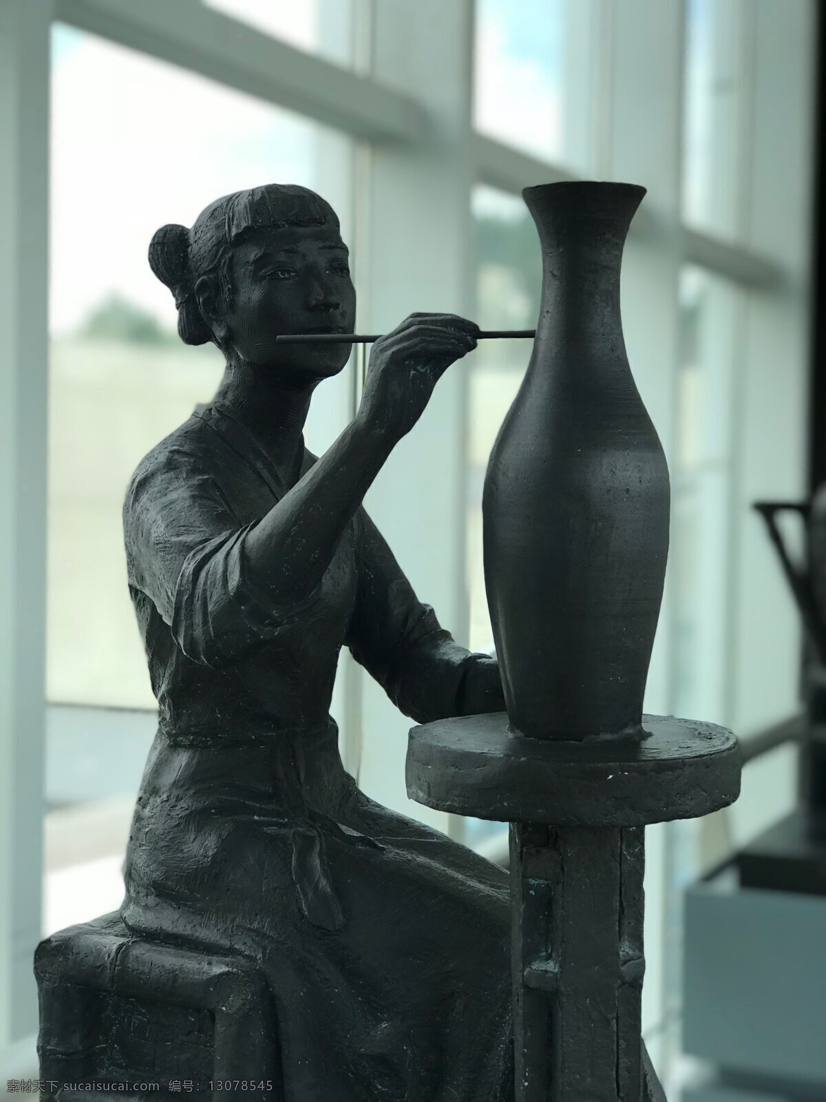 瓷器 制作 工艺流程 雕塑 瓷器制作雕塑 瓷器工艺流程 瓷器制作设计 景德镇雕塑 景德镇博物馆 雕塑设计图片 文化艺术 美术绘画