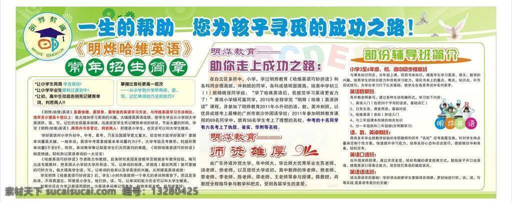 成功之路 冲刺 出国留学 辅导班 高考 简章 教育 名校 常年招生简章 宣传 展板 招生 宣传展板 小学升初中 中考 英语 拼读 熟记英语单词 专题教材 提高 英语启蒙班 口语 英语口语 cdr8 展板模板 矢量 其他展板设计
