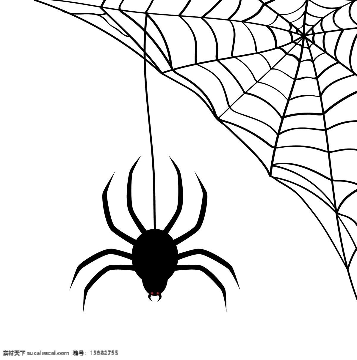 蜘蛛蜘蛛网 蜘蛛网 蜘蛛 矢量 昆虫 剪影 标志图标 其他图标