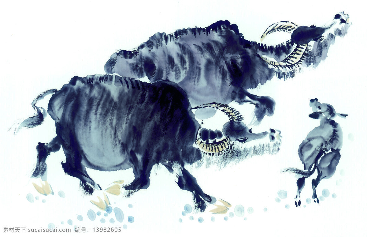 十二生肖 牛 国画 古典 美术 绘画 中国美术图库 绘画书法 文化艺术
