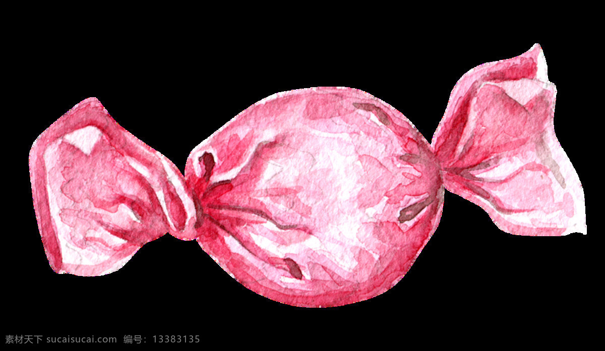 手绘 红色 糖果 透明 装饰 图案 圆形 立体 装饰图案 免扣素材