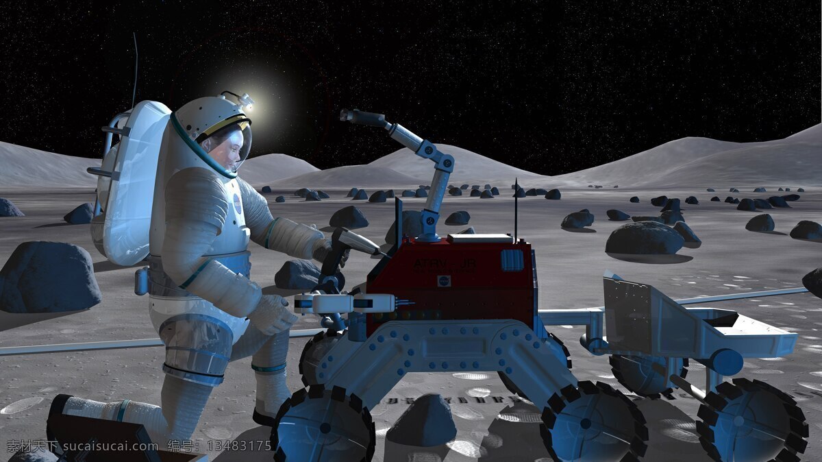 科学研究 美国 太空 维修 现代科技 岩石 宇航员 载人 航天 模拟 登月 载人航天 宇宙 荒无人烟 月球 探测车 车辙 模拟登月 矢量图