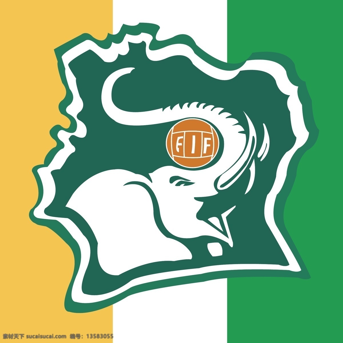 科特迪瓦 国家队 标志 世界杯 运动 非洲 非洲杯 足球 足球标志 logo设计