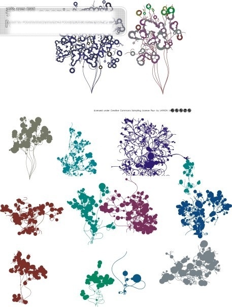 2009 潮流时尚元素 精美 流行 时尚 矢量图 唯美图案元素 花纹 花边 矢量 底纹 边框 花纹花边