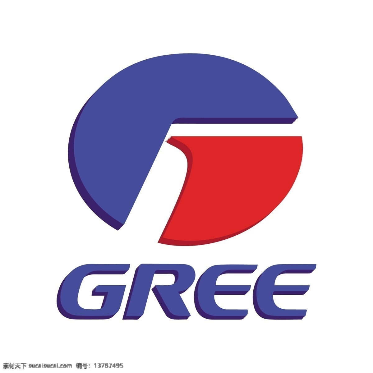 格力 彩色 logo 图标 格力电器 品牌logo 企业图标 矢量 蓝色 500强 空调 品牌 格力logo