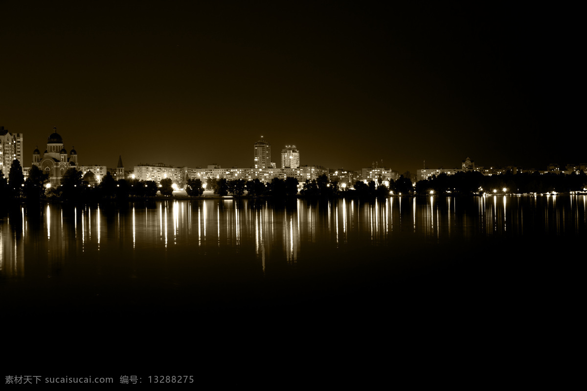 城市 美丽 夜景 夜晚 灯光 风光 城市风光 环境家居 黑色
